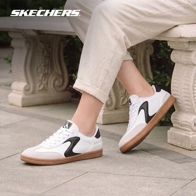 Giày Thể Thao Nữ Skechers Slip-Ins Court Classics Hotshot Perfect Choice - 185412-WBK Air-Cooled Memory Foam