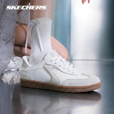 Giày Thể Thao Nữ Skechers Slip-Ins Court Classics Hotshot Perfect Choice - 185412-WNT Air-Cooled Memory Foam