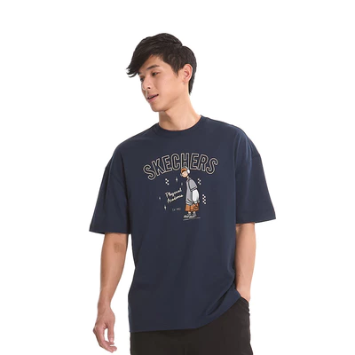 Áo Thun Tay Ngắn Nam Skechers LifestylePhysicalAcademiaCollectionIconicShortSleeveTee-SL225M115-002Z