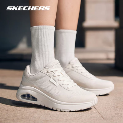 Giày Thể Thao Nữ Skechers Street UNO Flex Spring On Air - 177794-OFWT Memory Foam