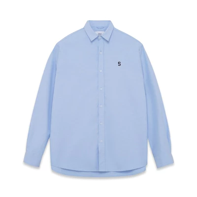 Áo sơ mi SilenceStandard Premium Oxford Shirt Logo S thêu/ Trơn xanh [SO01]