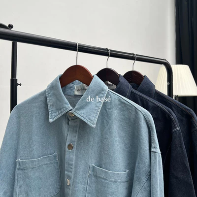 Áo Sơmi Denim -Oversize Denim Shirt - De Basé
