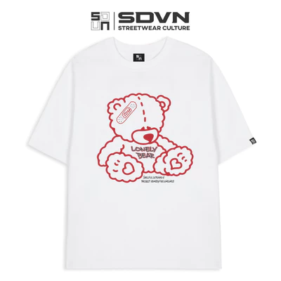 Áo Thun Unisex form rộng - Brand Chính Hãng SDVN - LONELY BEAR