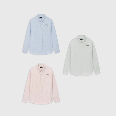 Áo sơ mi nam ROWAY vải cotton thoáng mát, form regular | dài tay sọc