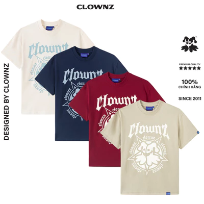 Áo thun Boxy ClownZ Satanic local brand nhiều màu, phông cổ tròn, cotton, unisex nam nữ