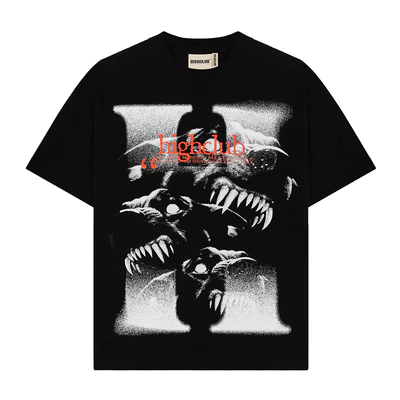 Áo Thun BLACK WOLFS Tay Lỡ Unisex Nam/Nữ 4 MÀU Cổ Tròn - HIGHCLUB Brand Chính Hãng