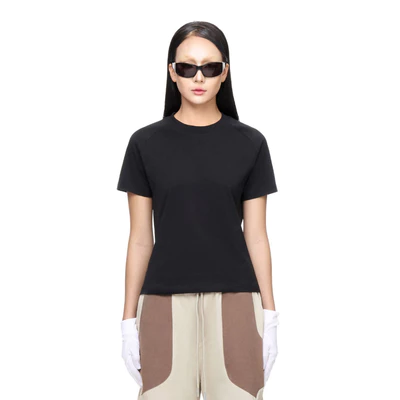 Áo Thun Ngắn Tay Wmns Beuter Blank Black Raglan T-shirt