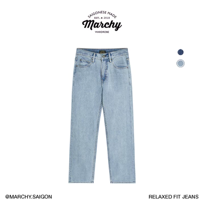 MARCHY - RELAXED FIT JEANS - Quần jeans ống suông thoải mái