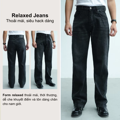 Quần Jeans Local Brand B Brown waxed nhẹ,chất liệu dày dặn,ống đứng form relax tôn dáng siêu hack chân