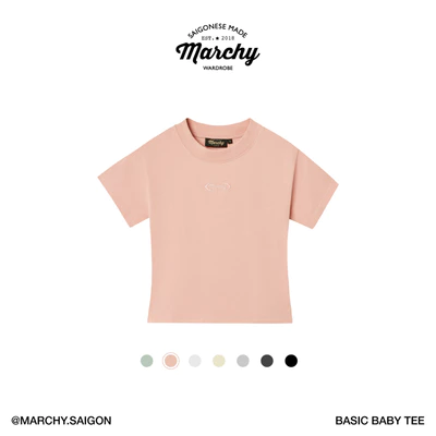 MARCHY - Basic Baby Tee - Áo thun nữ trơn
