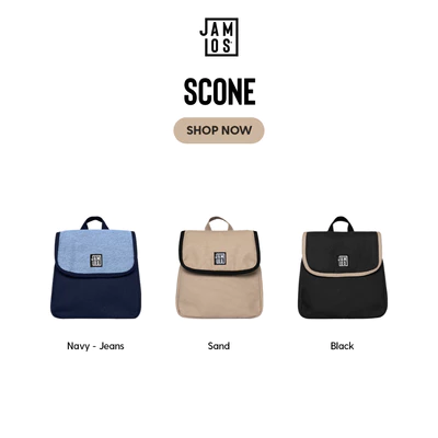 Jamlos Scone Backpack - Balo mini vải canvas gọn nhẹ