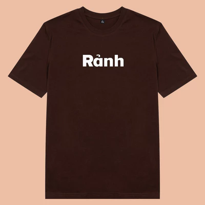[Mã TOPS06 giảm đến 10k đơn 99k] Áo thun cotton 100% in chữ Rảnh