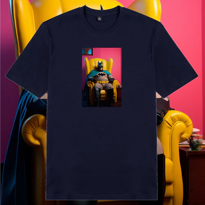 Áo thun cotton 100% unisex, phong cách thời trang hàng đầu in hình Superhero thất nghiệp - Batman