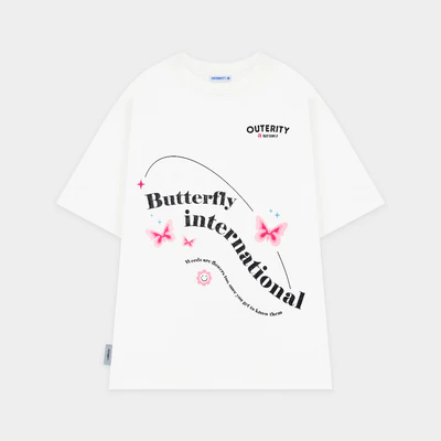 Áo thun Outerity Little Butterfly / màu trắng - ATO1031