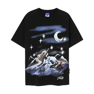 Áo thun unisex Staring Light Tee màu đen- Charm tee Onism