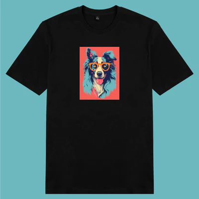 Áo thun ngắn tay unisex Chodole cho cả nam và nữ, chất liệu vải cotton in in hình Yêu thú cưng - australian shepherd