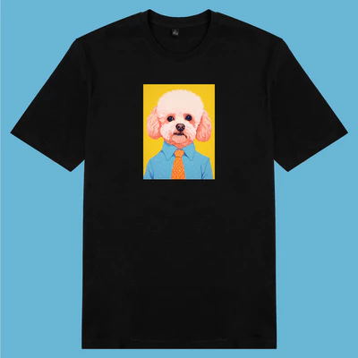 Áo thun ngắn tay unisex nam nữ vải cotton 100% in in hình Yêu thú cưng - Bichon Frise