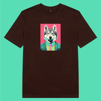 Áo thun ngắn tay unisex nam nữ vải cotton 100% in in hình Yêu thú cưng - Huskey