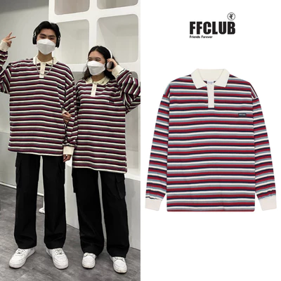 ÁO THUN FFCLUB FORM RỘNG STRIPED SWEATSHIRT, VẢI THUN 2 CHIỀU COTTON 250GSM