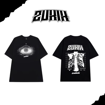 Áo thun tee phông nam nữ tay lỡ oversize form rộng ZUKIK - Bone