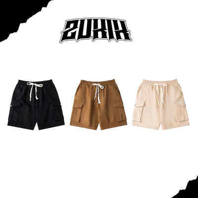 Quần Short Unisex Nam Nữ ZUKIK, Quần Đùi Form Túi Hộp