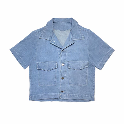 Áo Sơ Mi Form Boxy Nam cá tính DRIMWE BOXYSHIRT chất liệu jean