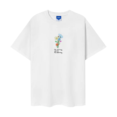 Áo thun tay lỡ oversize Better Day màu trắng - Basic tee ONISM