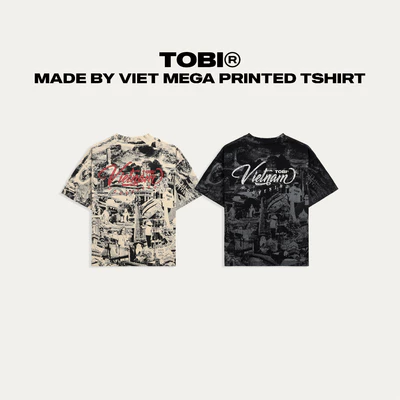 Áo Thun In Tràn Danh Lam Thắng Cảnh Việt Nam Souvenirs TOBI