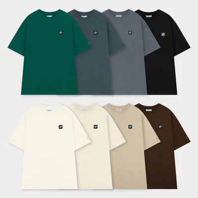 Áo thun nam nữ local brand unisex basic unisex Outerity 5 màu / Nâu, Xanh, Đen, Trắng, Light Grey