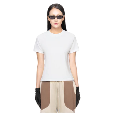 Áo Thun Nữ Wmns Beuter Blank White Raglan
