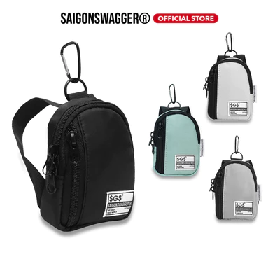 Phụ kiện móc khoá balo mini SAIGON SWAGGER® SGS ZIPPER BACKPACK KEYCHAIN