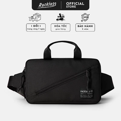 Túi Đeo Hông Thể Thao Thương hiệu Recklesstripwear Aaron Waist Bag - Vải Polyester Trượt nước, hạn chế xù vải