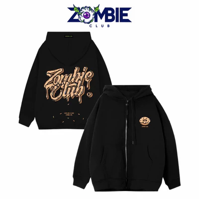Áo Hoddie Zip Zombie Club, DONUT Tybo Unisex Chính Hãng