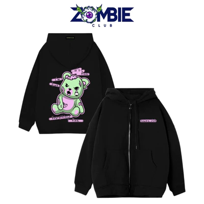 Áo Hoddie Zip Zombie Club, IT'S FINE Tybo Unisex Chính Hãng