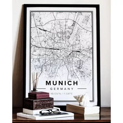 Tranh poster khổ A3 giấy mỹ thuật in hình Love City các thành phố Nổi Tiếng Thế Giới (không bao gồm khung tranh)