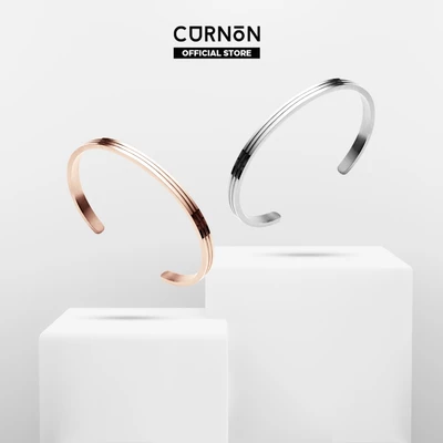 Vòng Tay Nữ Curnon Cleo Cuff - Trang Sức Phụ Kiện Đeo Tay Thời Trang, Thiết Kế Basic Kèm Các Đường Sọc Cá Tính