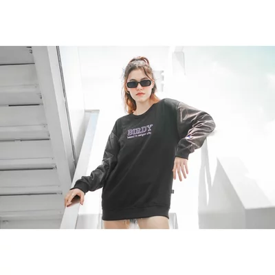 Áo sweater thời trang nam nữ Birdybag basic logo unisex chất liệu nỉ chân cua local brand chính hãng