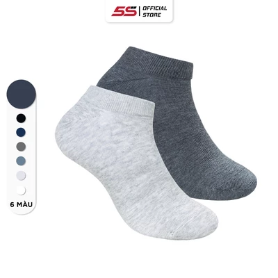 Combo 2 Đôi Tất Nam 5S FASHION Cổ Ngắn, Chất Cotton, Không Bai Xù Tụt Gót (2C-TAT23014)