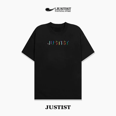 Áo Thun Nam Nữ Unisex JUSTIST Multicolor Basic logo Ngắn Tay Chất cotton TSJT063