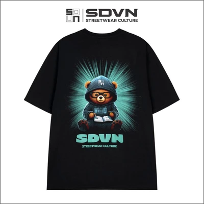 Áo Thun Cotton Unisex Nam Nữ Form rộng Local Brand SDVN SHINE BEAR