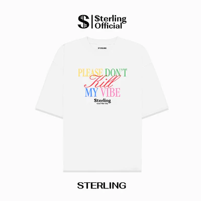 Áo thun Sterling Localbrand Unisex DONT KILL MY VIBE Tay Ngắn Chất Cotton TSST039