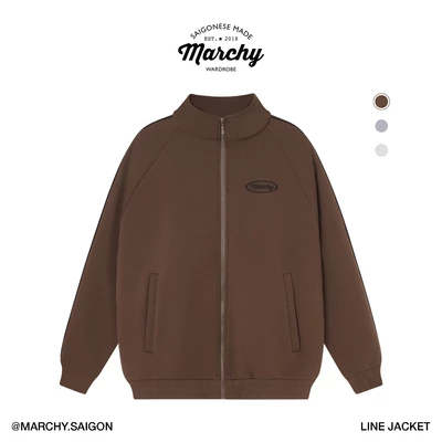 MARCHY - Line Jacket - Áo khoác không nón cổ cao
