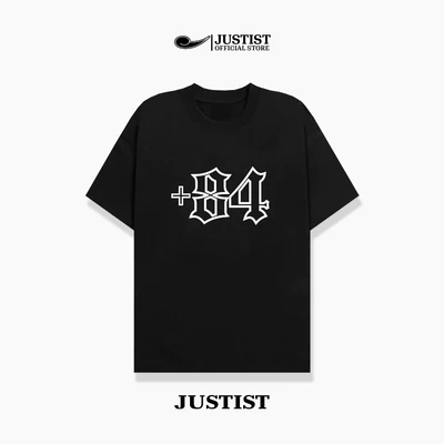 Áo thun Justist Localbrand Unisex +84 Basic Tay Ngắn Chất Cotton TSJT074