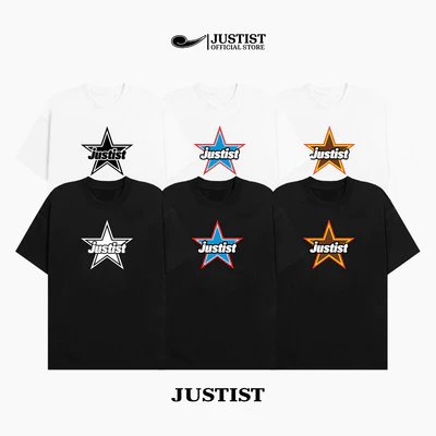 Áo Thun Nam Nữ JUSTIST STAR form unisex chất cotton TSJT037