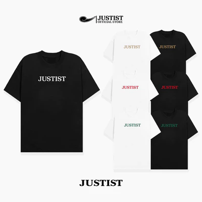 Áo Thun Nam Nữ Unisex chữ JUSTIST basic vải cotton thoáng mát ngắn tay TSJT066
