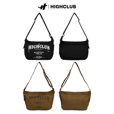 TÚI ĐEO CHÉO HIGHCLUB Shoulder Bag CANVAS ĐEN/NÂU