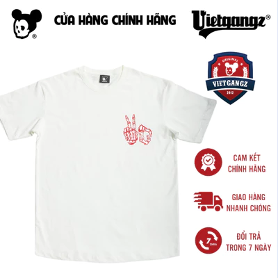 ÁO THUN TEE SKULL TRẮNG VIETGANGZ