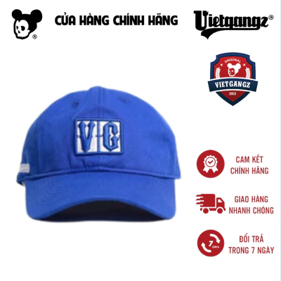 Nón VietGangz Màu Xanh Đậm Thiết Kế Nam Nữ Đường Gân Chỉ Chi Tiết Sắc Nét