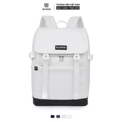 Balo Da Urban Backpack Thời Trang Nam Nữ Chống Thấm Chống Sốc Đựng Vừa Lap 16Inch_Bảo Hành Trọn Đời Scarab