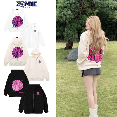 Áo Hoddie Zip Zombie Club, ICE CREAM Tybo Unisex Chính Hãng